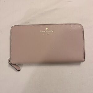 kate spade Continental wallet, tan